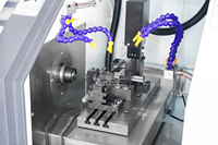 Mini tour CNC à lit incliné LC-15 GSK ou système Syntec avec structure à lit plat horizontal à axe C