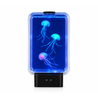 Lampe à eau LED ABS à changement de couleur, lampe décorative minimaliste avec éclairage d'ambiance, commande manuelle pour salon, chambre à coucher, bureau