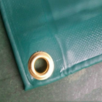 Bâche en vinyle maillé personnalisable avec ourlet à double couture et œillets MOQ3000