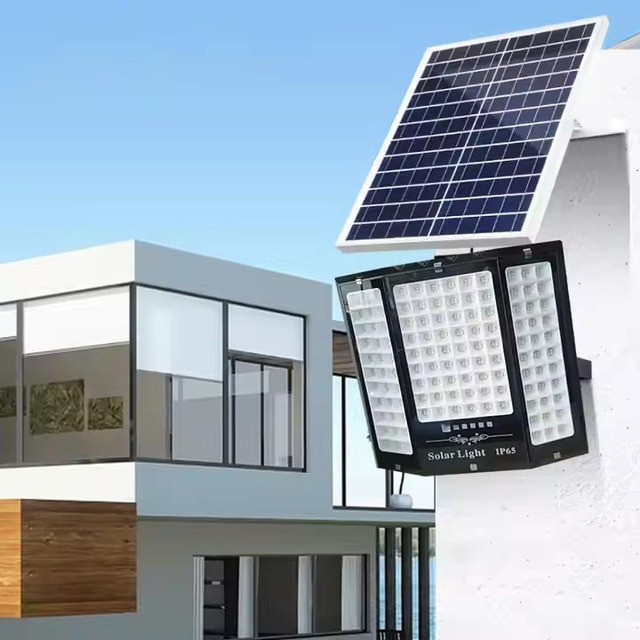 Remote Control Floodlight Ip67 Outdoor Waterproof Smart 300w 500w Led Solar Flood Light
