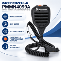 Microphone-haut-parleur à distance IMPRES Windporting PMMN4099 pour radios portables Motorola MTP6650 MTP6550 APX 8000 APX 6000 avec prise jack 3,5 mm