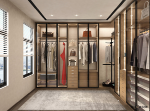 BALOM 2025 <span class=keywords><strong>Armadio</strong></span> Angolare di Lusso Popolare con Ante in Vetro e Legno, <span class=keywords><strong>Cabina</strong></span> <span class=keywords><strong>Armadio</strong></span> e Guardaroba - Product Image 3