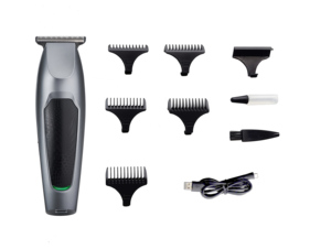 Máquina Cortapelos Eléctrica Inalámbrica Recargable por USB de Acero Inoxidable <span class=keywords><strong>para</strong></span> <span class=keywords><strong>Barba</strong></span> <span class=keywords><strong>y</strong></span> Cabello, <span class=keywords><strong>para</strong></span> Hombres, Uso Profesional en Hotel - Product Image 3