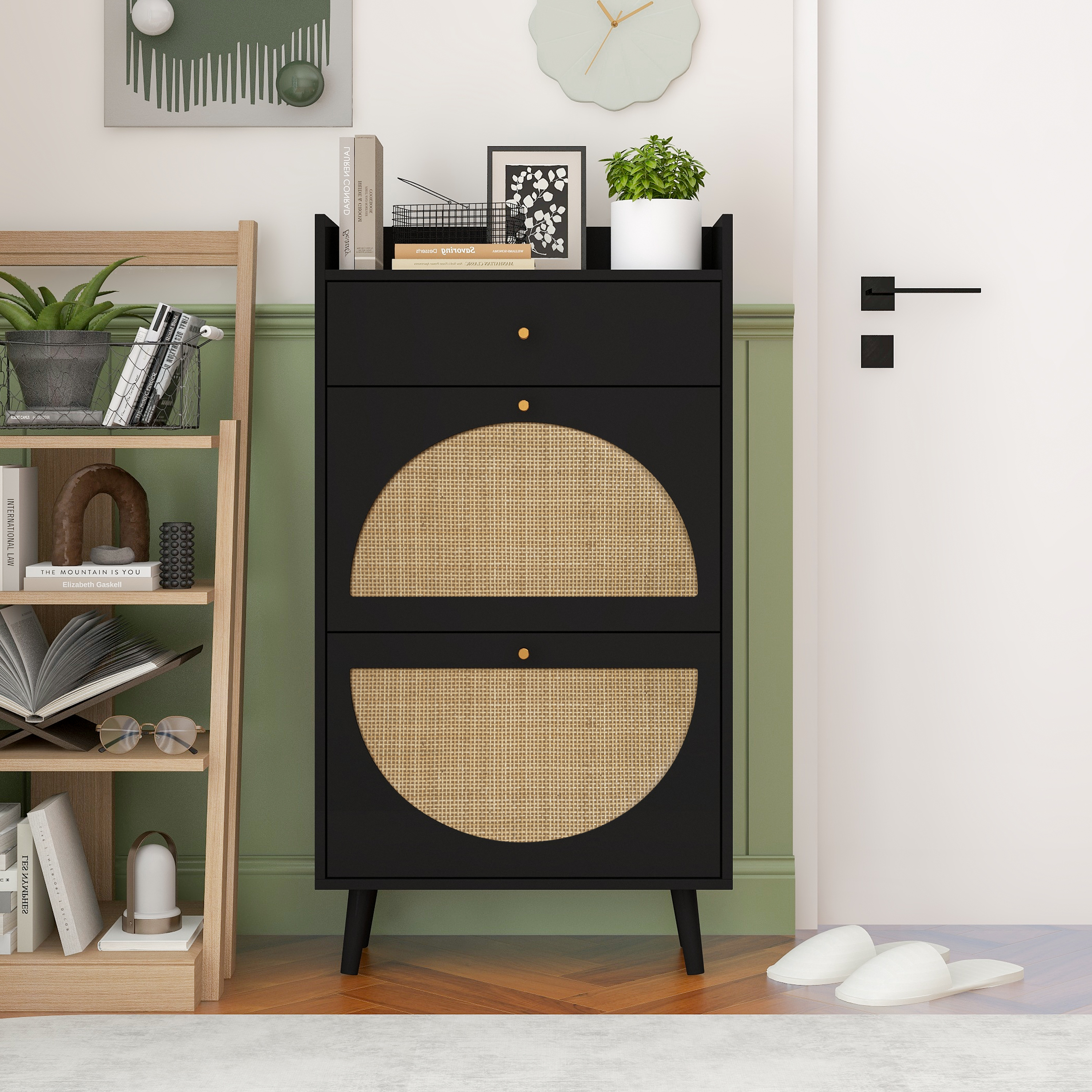 Black + Particle Board