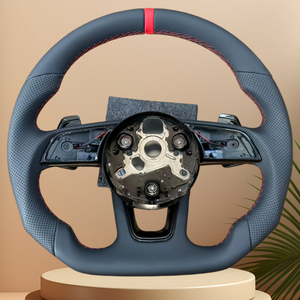 Volant de voiture en cuir de haute qualité pour <span class=keywords><strong>Audi</strong></span> A1 8X GB A2 8Z A3 8L 8P 8V 8Y A4 <span class=keywords><strong>B5</strong></span> B6 B7 B8 B9 Q2 GA Q3 8U F3 Q5 8R FY - Product Image 1