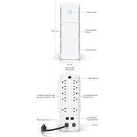 Alimentation sans interruption UPS-Tower 600W de type tour avec 5 prises et prise en charge UniFi