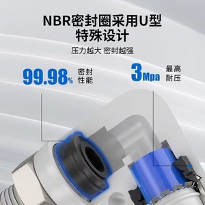 SMC External <b>Thread</b> Elbow KQ2L04 M5A Plastic Copper Pneumatic Fitting - Product Image 4