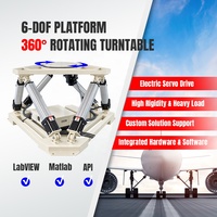 Simulateur de mouvement 7-DOF, plateforme Stewart 6-DOF, 360° °   Plateforme tournante électrique à servomoteur 300-5000 kg pour simulateur de vol