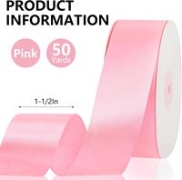 Ruban de satin double face de 4 cm x 100 yards pour fleurs