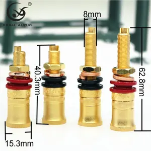 Adapter YIVO XSSH Audio CMC Hi-end Gold Plated Amplifier Speaker Female Banana Plug Socket Binding Post Wire Terminal Connectors