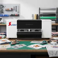 Imprimante DTF Sunika XP600 alimentée par l'IA, 30 cm, pour transfert thermocollant, automatisation complète et encre pigmentée