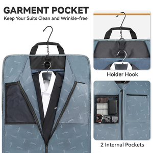 Bolsa de Ropa Portátil para Negocios, Porta Trajes Grande con Correa de Hombro Ajustable, Organizador de Ropa Plegable para Viajes, para Hombres y Mujeres - Product Image 4