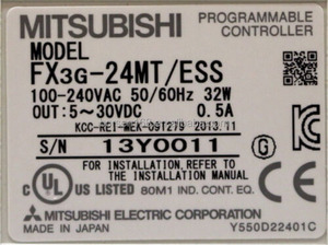 Bộ điều khiển logic lập trình PLC, Pac và bộ điều khiển chuyên dụng <span class=keywords><strong>Mitsubishi</strong></span> FX3G-24MTESS hoàn toàn mới và nguyên bản - Product Image 4