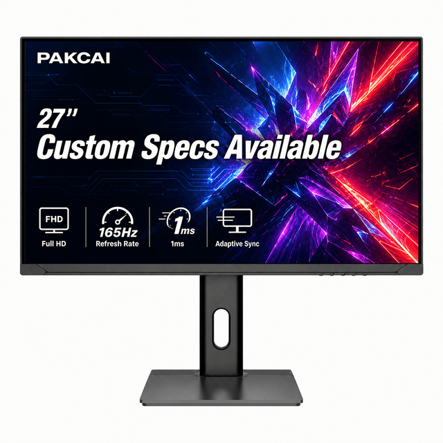 OEM ODM 27 Inch IPS Gaming Monitor 165Hz 1ms FHD Frameless Display with 99% SRGB LCD Computer Monitor for Gaming