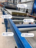 Panel Sandwich Logam Rock Wool Berlapis Polyurethane untuk Dinding dan Atap Pusat Logistik Pabrik - Tahan Api Ramah Lingkungan
