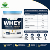 Isolat Protein Whey Mass Gainer Bubuk Suplemen Nutrisi Olahraga untuk Pembentukan Otot Dewasa