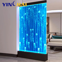 Mur à bulles d'eau LED en acrylique moderne personnalisé, dernier modèle, mur à bulles d'eau à diodes, mur à bulles d'eau dansantes, panneau d'eau