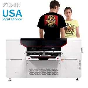 Imprimante DTG multi-couleurs à double station 9 couleurs Tête d'impression de nettoyage intelligente entièrement automatique pour machine à imprimer les t-shirts
