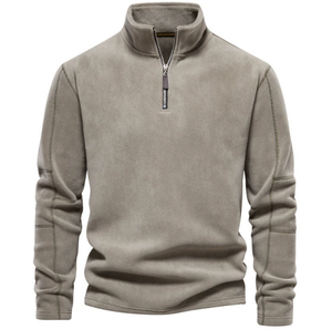 Người Đàn Ông Của Mùa Thu Mùa Đông Hợp Thời Trang Giản Dị Màu Rắn Dài Tay Áo Phong Cách Mới Đứng lên Cổ Áo Với Cực Lông Cừu Hàng Đầu Odm Cung Cấp - Product Image 1