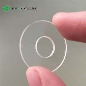 Fenêtre en verre de silice fondue UV en quartz optique transparent FELIX avec trou de perçage - Product Image 4