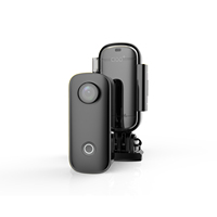 SJCAM C100 + Mini corps portable WiFi caméra d'action magnétique APP contrôle sous-marin petite caméra Vlog avec Kits de montage carte SD