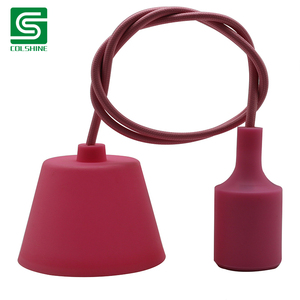 Portalámparas de Silicona E27, Portalámparas Colgante DIY con Ángulo de Haz de 360 Grados <span class=keywords><strong>para</strong></span> <span class=keywords><strong>Habitaciones</strong></span> Acogedoras y Decoración Juvenil - Product Image 2