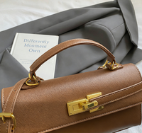Sac à main pour femme en cuir PU, mini sac carré à bandoulière, sac à épaule, design de niche, tendance