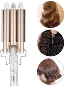 <span class=keywords><strong>Fer</strong></span> à cheveux professionnel en gros bigoudi en céramique à trois barils baguette à friser <span class=keywords><strong>sans</strong></span> <span class=keywords><strong>chaleur</strong></span> - Product Image 5