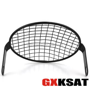 GXKSAT accesorios universales para motocicletas Red de Luz de cabeza para GN CG125 lámpara de rejilla de faro cubierta de parrilla Retro - Product Image 4