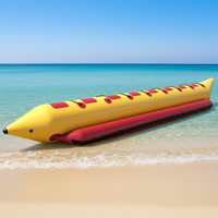 Bateau banane gonflable pour 8, 10 ou 12 personnes, idéal pour jouer sur la plage, faire du surf, des jeux aquatiques, des jouets aquatiques, indispensable pour l'été, parc aquatique