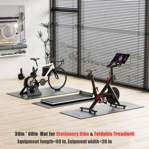 <span class=keywords><strong>Tapis</strong></span> de vélo en PVC de 6 mm d'épaisseur, compatible avec les vélos, les elliptiques, les <span class=keywords><strong>tapis</strong></span> de course, les vélos d'exercice stationnaires, les équipements de salle de sport, le sol - Product Image 2