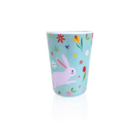 Dessin animé mignon sans BPA conception de lapin de pâques en mélamine ensemble de vaisselle pour enfants assiette à dîner ensemble de vaisselle pour enfants