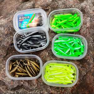 Señuelos de Pesca de plástico suave, cebos de sábalo de fórmula japonesa, Material respetuoso con el medio ambiente, lubina de agua dulce y salada, 10 Uds./50 Uds. - Product Image 3