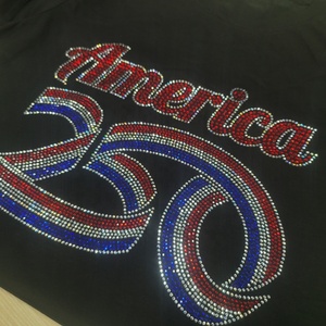 Strass thermocollants Bling America 250 4th of July, appliques thermocollantes prêtes à poser, prix de gros, <span class=keywords><strong>livraison</strong></span> rapide - Product Image 4