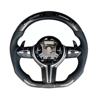 Volant en cuir suédé LED M Performance compatible avec BMW F30 F10 F32 F10 F20 F07 F01 E46 E60 E90 M3 M4 M5 M6