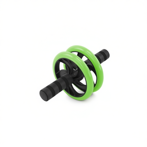 Roue double verte de 16 cm pour rouleaux abdominaux pour les exercices abdominaux - Product Image 1