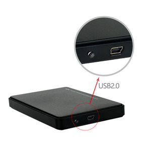 กล่องใส่ฮาร์ดดิสก์ภายนอกขนาด 2.5 นิ้ว USB 2.0 SATA สำหรับแล็ปท็อป SSD HDD กล่องเก็บข้อมูลพลาสติก - Product Image 3
