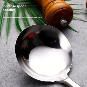อุปกรณ์ครัวสแตนเลสขนาด 0.8 มม. เป็นมิตรกับสิ่งแวดล้อม ตะหลิว ช้อนตักข้าว กระชอน อุปกรณ์ทำอาหารสำหรับใช้ในบ้าน ล้างในเครื่องล้างจานได้ - Product Image 3