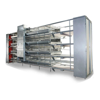 Cages à volailles pour 1000 poulets, cage automatique pour poules pondeuses de type H en acier pour l'élevage de poulets aux Philippines