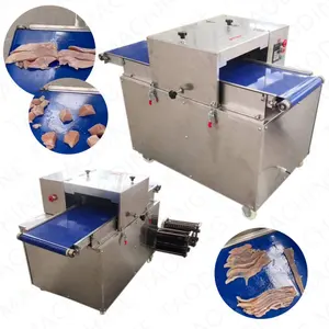 Empresas de procesamiento de carne personalizables, máquina cortadora de tiras de carne congelada en rodajas de tocino