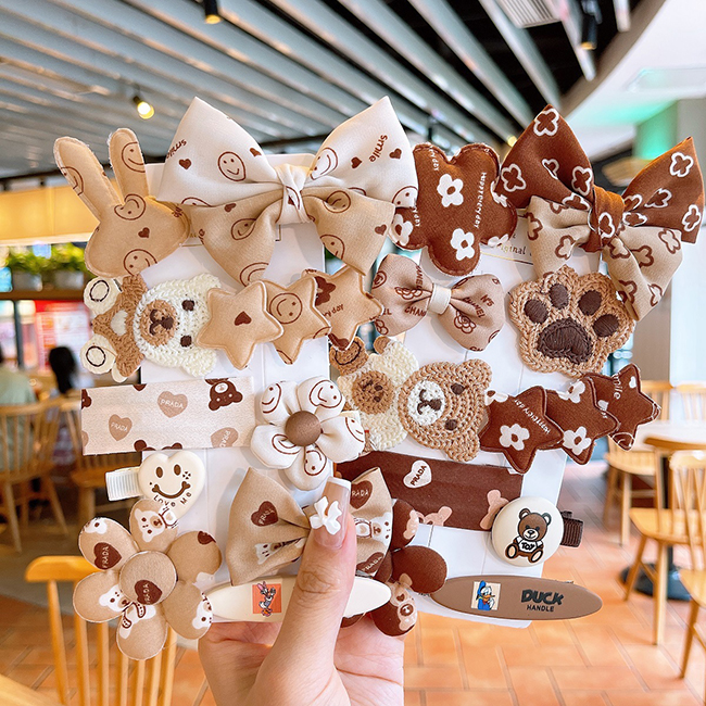 Тканевая маленькая Очаровательная шпилька для волос с бантом для маленьких девочек Милая универсальная челка шпилька для волос