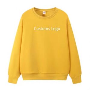 Sweat-shirts et sweats à capuche pour hommes, personnalisés avec logo imprimé, jaunes, promotionnels, sans plis, ultra doux et amples - Product Image 1