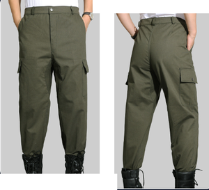 Pantalon tactique DFP06 grande taille, multi-poches, décontracté, ample, automne-hiver, grande taille, pantalon cargo pour homme - Product Image 5