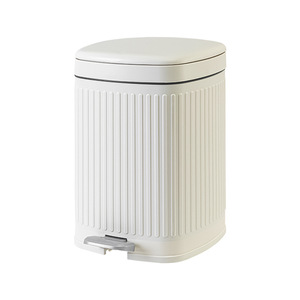 Poubelle cylindrique 12L à pédale pour intérieur, maison et bureau - Product Image 4