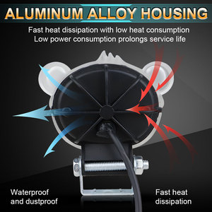 LELANPU - Proyector LED para Coche, 12 V, Tamaño Mini, para Camioneta Todoterreno, Color RGB, Forma de Cabeza de León, 12 W, 2 Lentes, Luz de Trabajo - Product Image 3