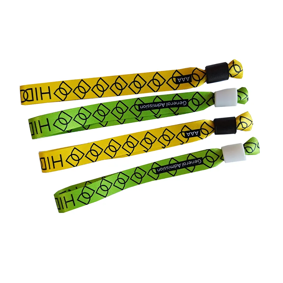 Hand Bands Cheap Custom Logo Disposable Gift Create Woven Wristbands