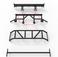 Crossmax Heavy-Duty 360 ° Manijas giratorias Esfera Grip Pull-Up Bar para Smooth Chin-Ups Muscle-Ups Función de seguridad para uso en el gimnasio en casa