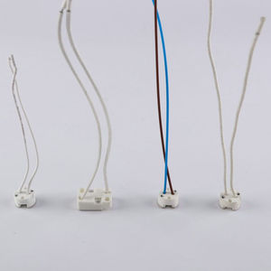 Gốm giữ đèn ổ cắm cơ sở <span class=keywords><strong>Adapter</strong></span> dây cho bóng đèn Led đứng Halogen phụ kiện đèn dây - Product Image 5