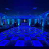 Pista de Baile LED Magnética 3D MM Infinity con Efectos de Iluminación RGB, Resistente al Agua, Baldosas Modulares para Interiores para Eventos de Boda