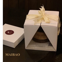 Elegante Öko-Quadrat-Kuchenverpackungsbox mit Eigenem Logo, Integriertem Doppelflügel-Verschluss und Klappdeckel für Luxuriöse Bäckerei-Produkte
